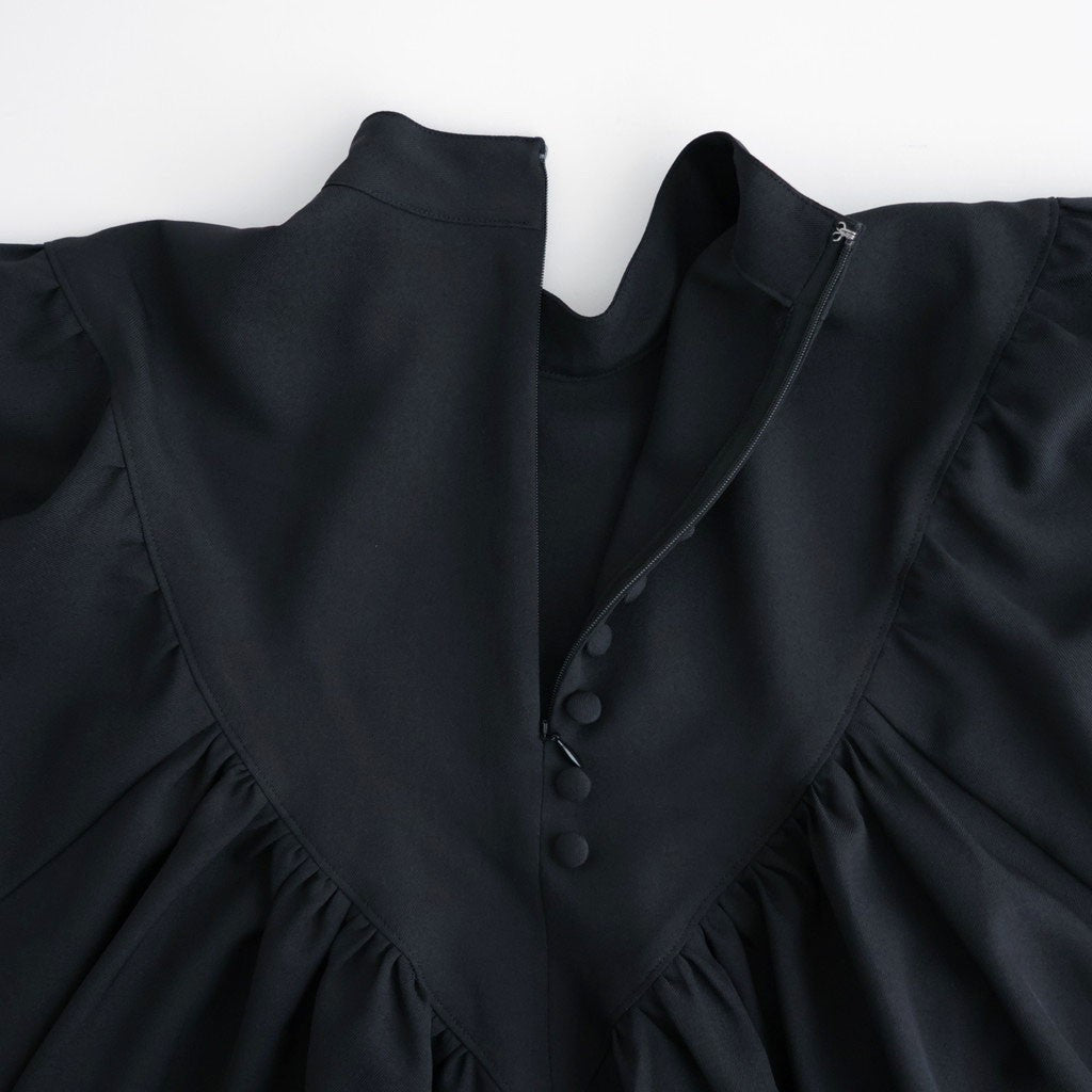 記憶の庭 Stand collar blouse #Black [26F-SH046-RP]