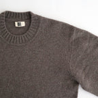 fine lambs wool crew-neck P/O #dark mocha [WVFL-UW117]