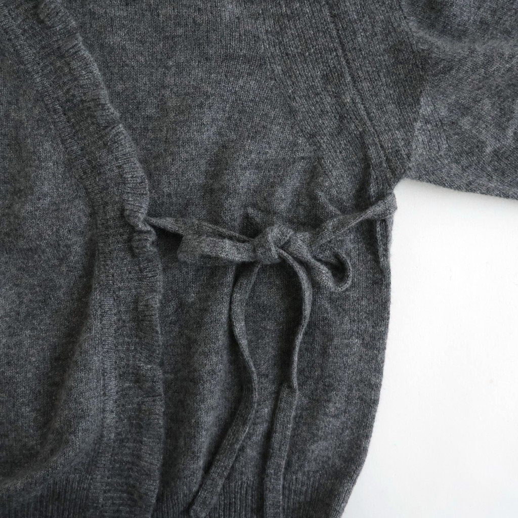 Volant cardigan #charcoal gray [32-0028A]