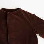 BROWN BEARS VELVET OVERLAP JACKET #Brown [no.7214]