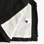 FRILL DECOLATION BUTTON BIB #Black [no.7316]