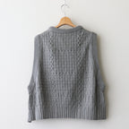 Recycled-Cotton Vest #Grey [oni059]
