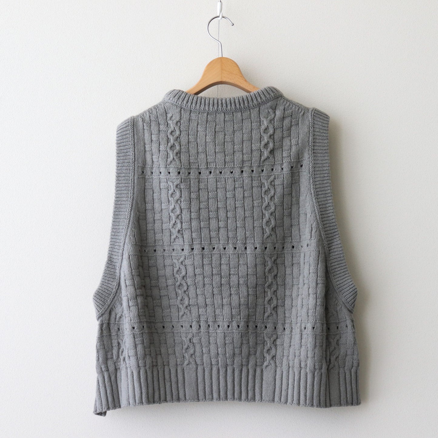 Recycled-Cotton Vest #Grey [oni059]