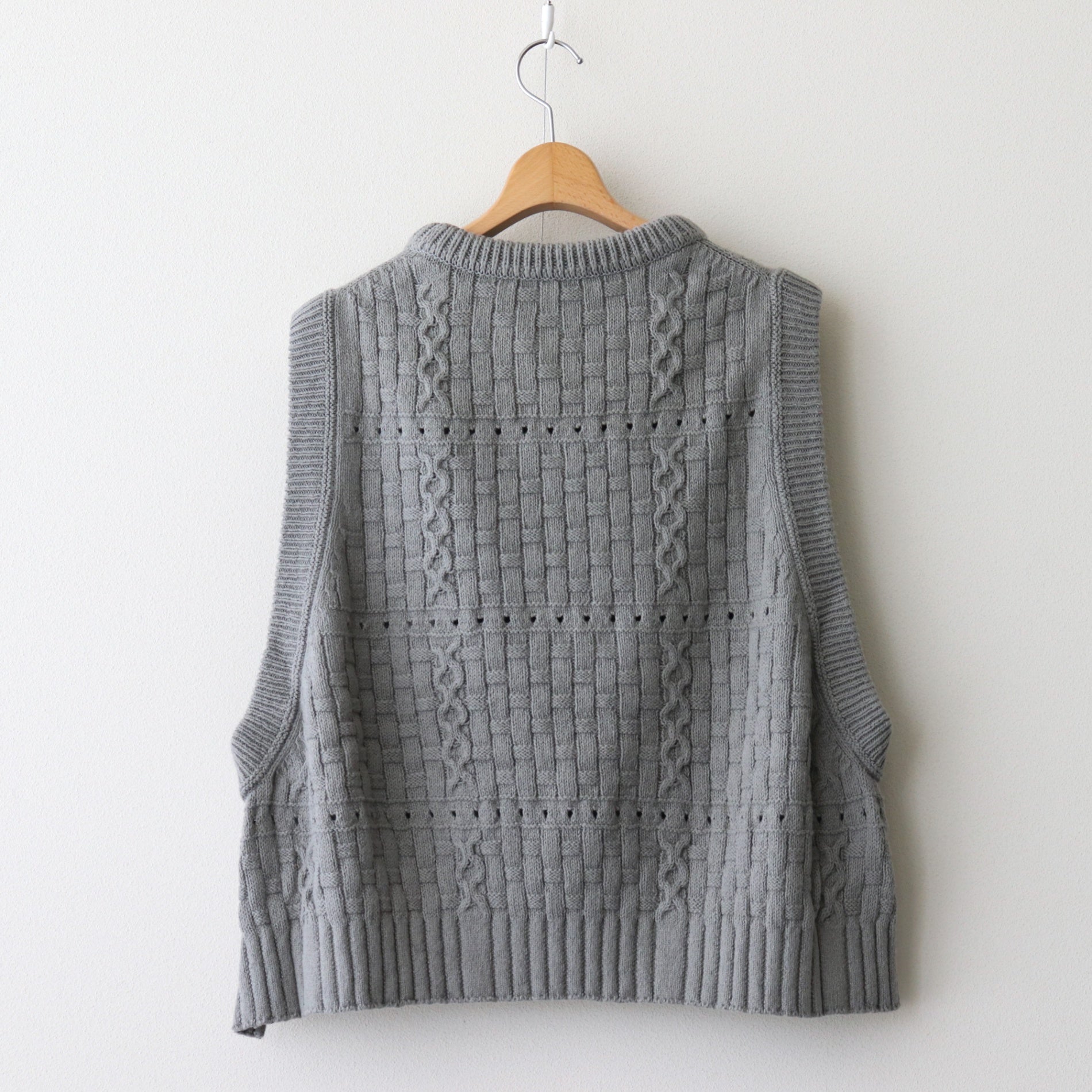 Recycled-Cotton Vest #Grey [oni059]