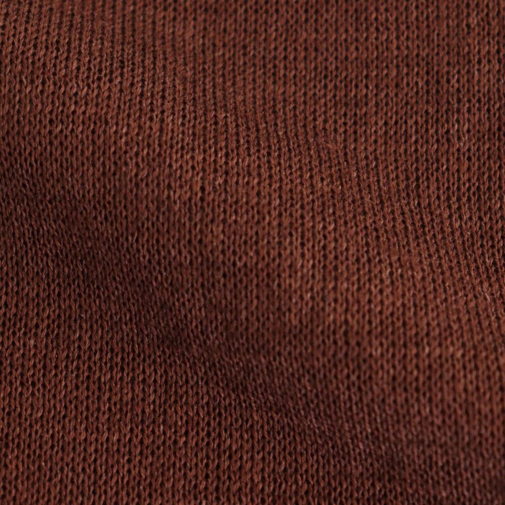 Fesca Linen Knit No Collared #D.brown [A232251TK766]