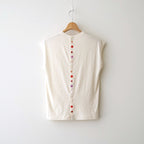 DROP CANDY BUTTON NO SLEEVE T #Natural [no.8194]