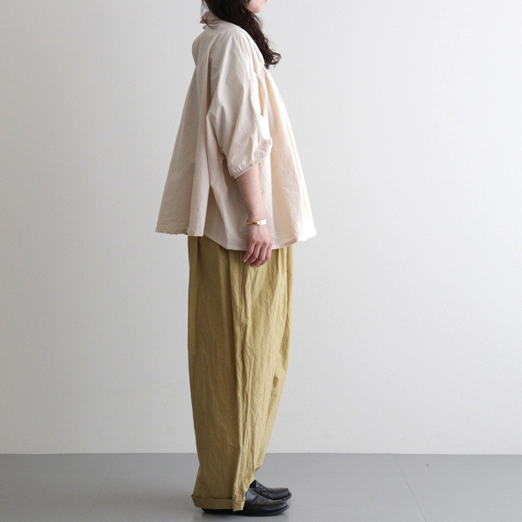 shirring blouse #paper BG [KJ507SS41]