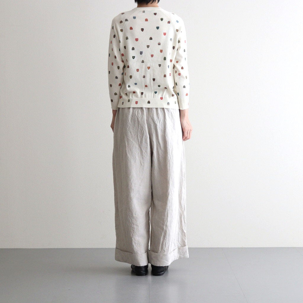 COAT OF ARMS CARDIGAN #White [no.7388]