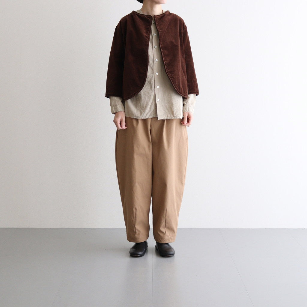 BROWN BEARS VELVET OVERLAP JACKET #Brown [no.7214]