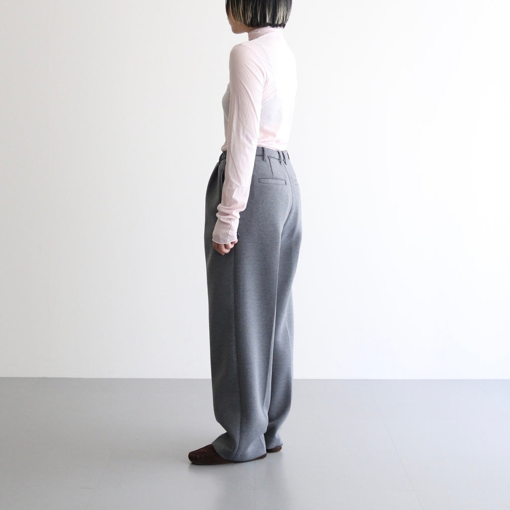 high twist cotton sheer jersey turtle-neck Tee #light pink [WVFL-UW104]