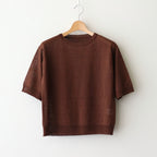 Jenner Linen Knit Crew #D.brown [A232251TK765]