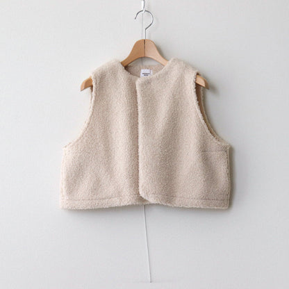 Boa compact vest #Ivory [US234CT015]