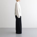 cotton & silk slub yarn bottle-neck P/O #off white [WXSP-UW125]
