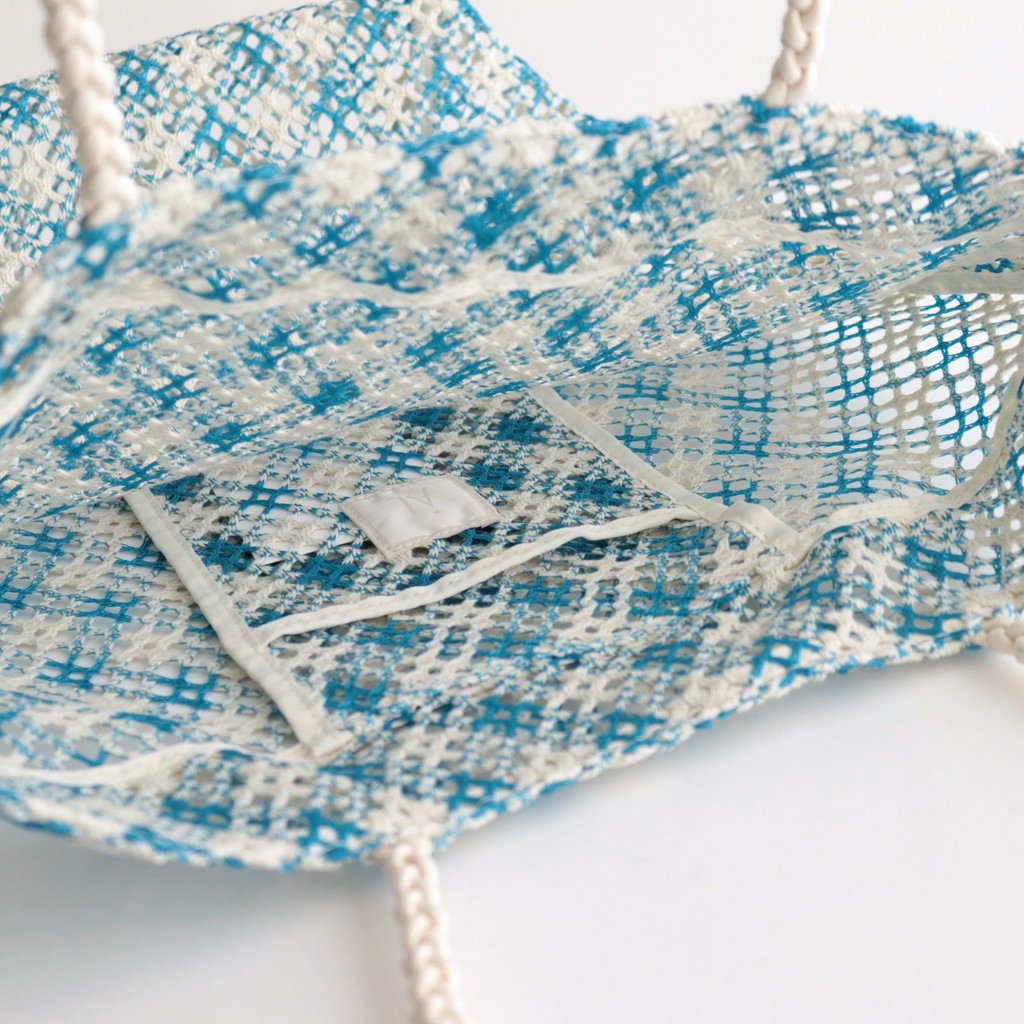 TOTE BAG L 格子 #BLUE [AL3131BG-27]