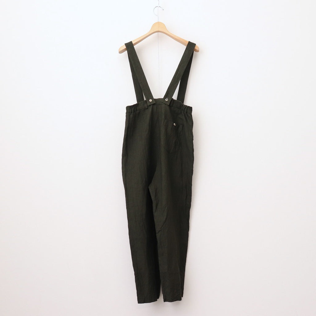 季節の夜 Poet suspender trousers #Moss green [TLF-225-pa003-Ldb]