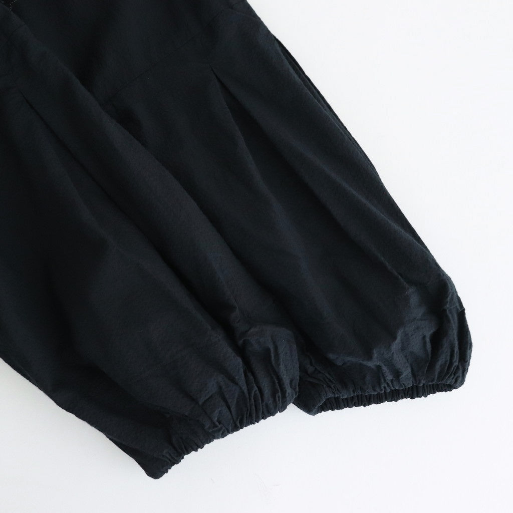 日日夜夜：Wide lace collar smock blouse #black [13251-05107]