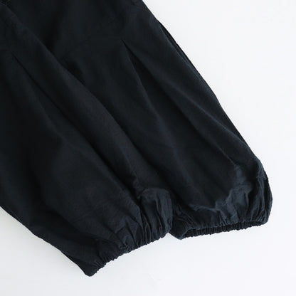 日日夜夜：Wide lace collar smock blouse #black [13251-05107]