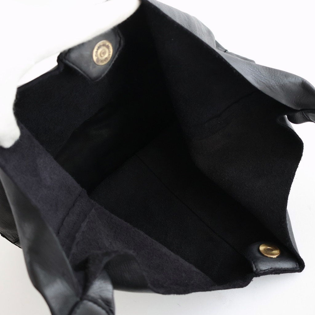 COW LEATHER ONE HANDLE BAG #9900 BLACK [SVMDSH2621]