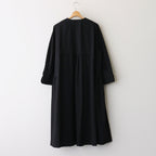 薄氷の汀 Layered tuck dress #black [TLF-125-op005-tp]
