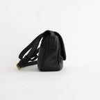 plain shoulder bag #black