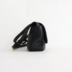 plain shoulder bag #black