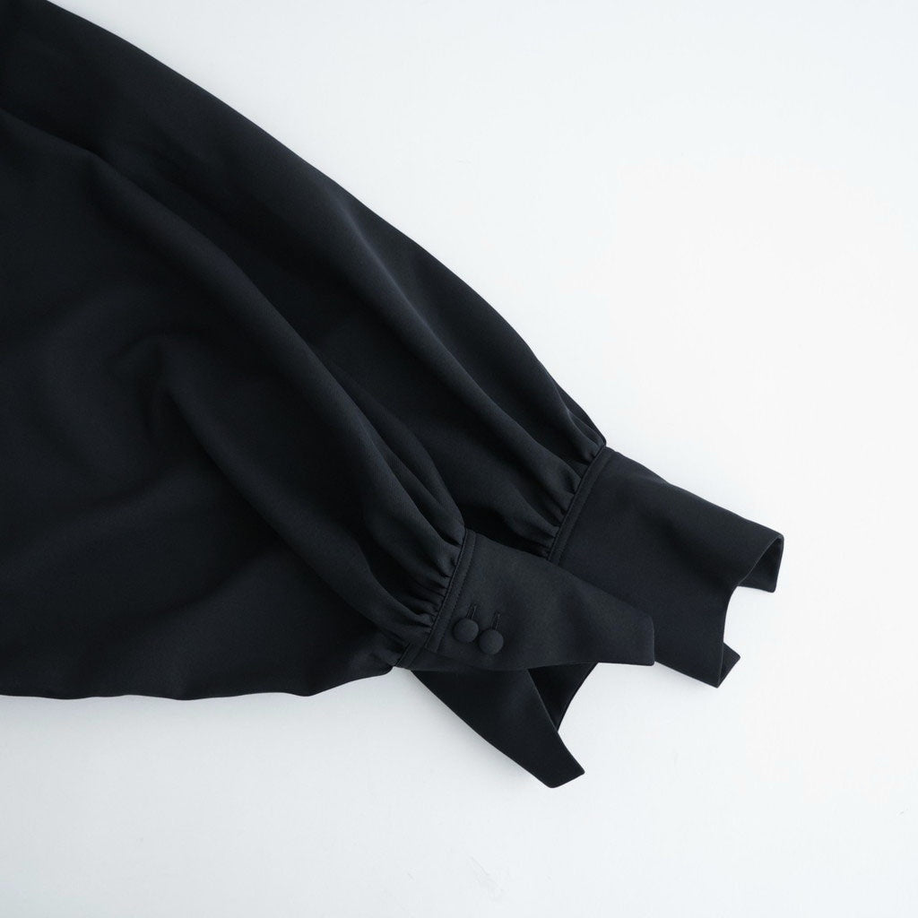 記憶の庭 Stand collar blouse #Black [26F-SH046-RP]
