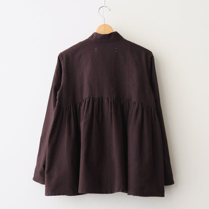 冬の肖像 Funnel neck over blouse #bordeaux [TLF-126-sh007-cst]