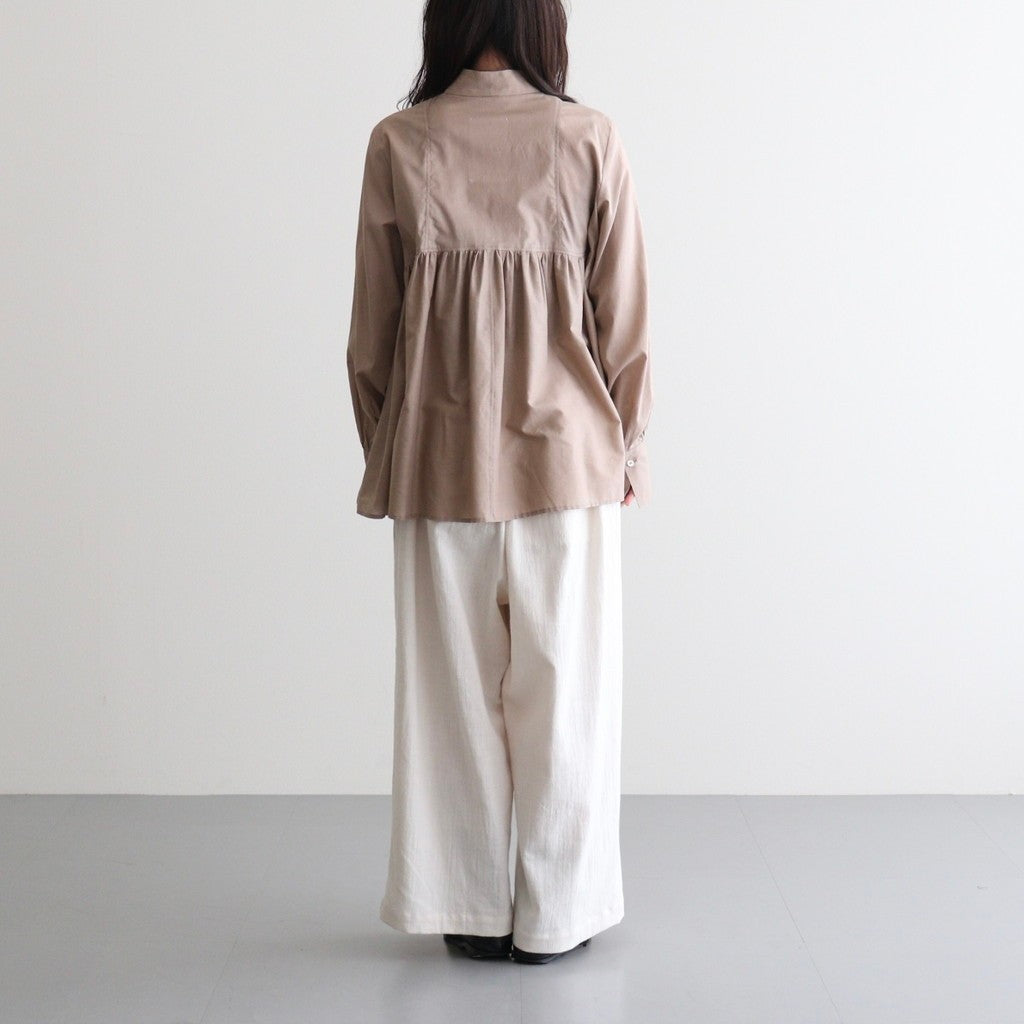 Fragment of Silence 高領襯衫 #米色 [TLF-126-sh003-la]