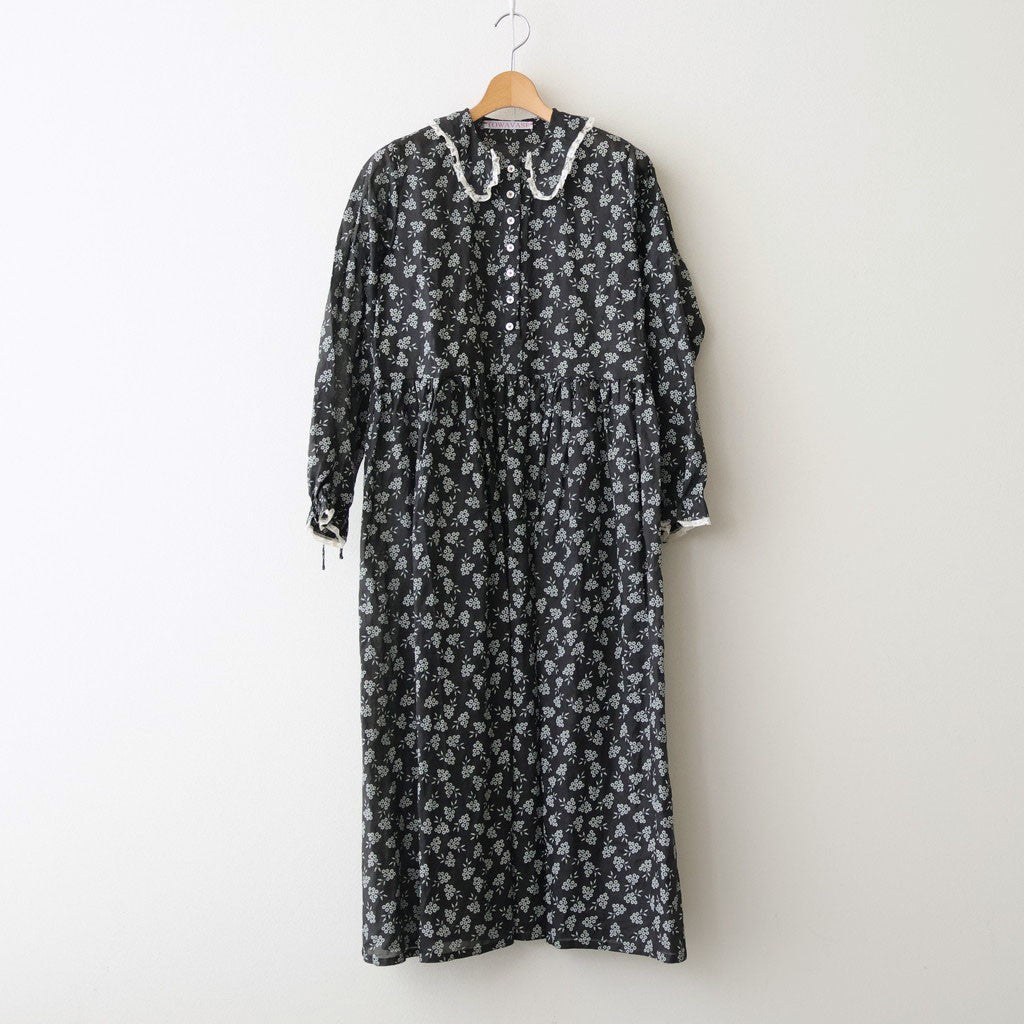 French Komon Dress #black [31-0039S]