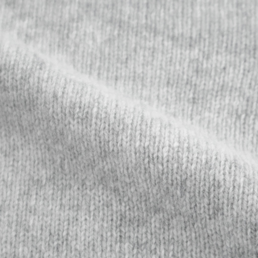 fine lambs wool crew-neck P/O #light gray [WVFL-UW117]