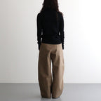 HW wide trousers #Khaki [262505]