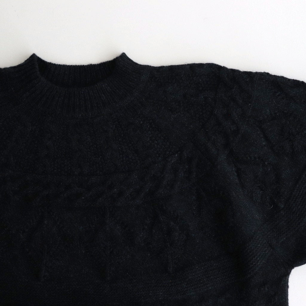 Sankayo cable knit P/O #Navy [242805]