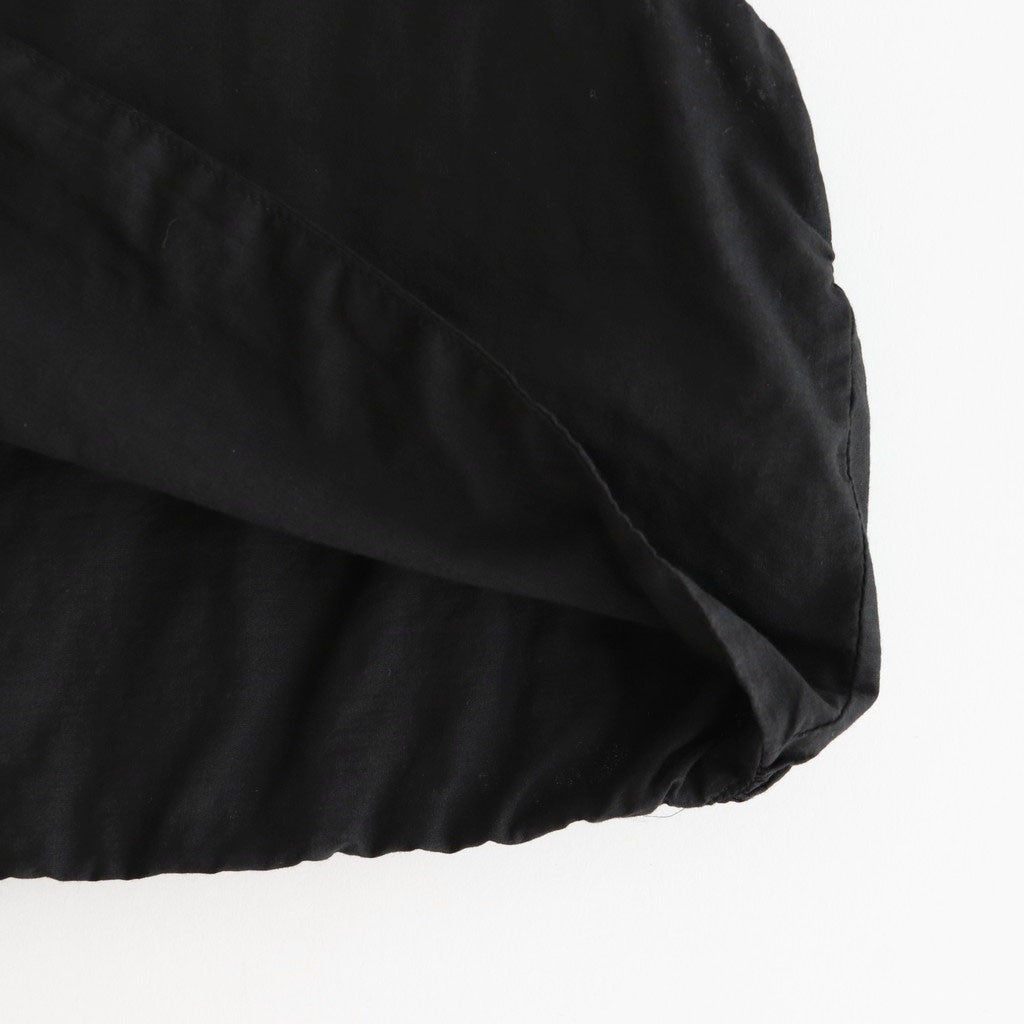 GARMENT DYE LAWN SHIRRING VEST #Black [no.7521]