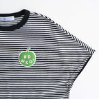 G.B. DROP T SHIRT W/ APPLE PATCH #Black Thin [no.8038]