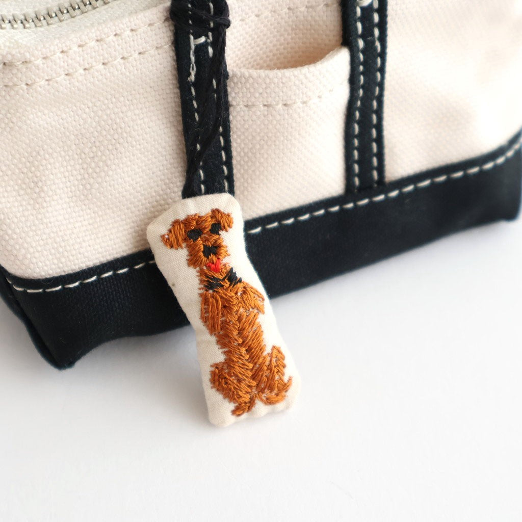 MINI MINI TOTE KEY RING #Black dog付き [no.8008]