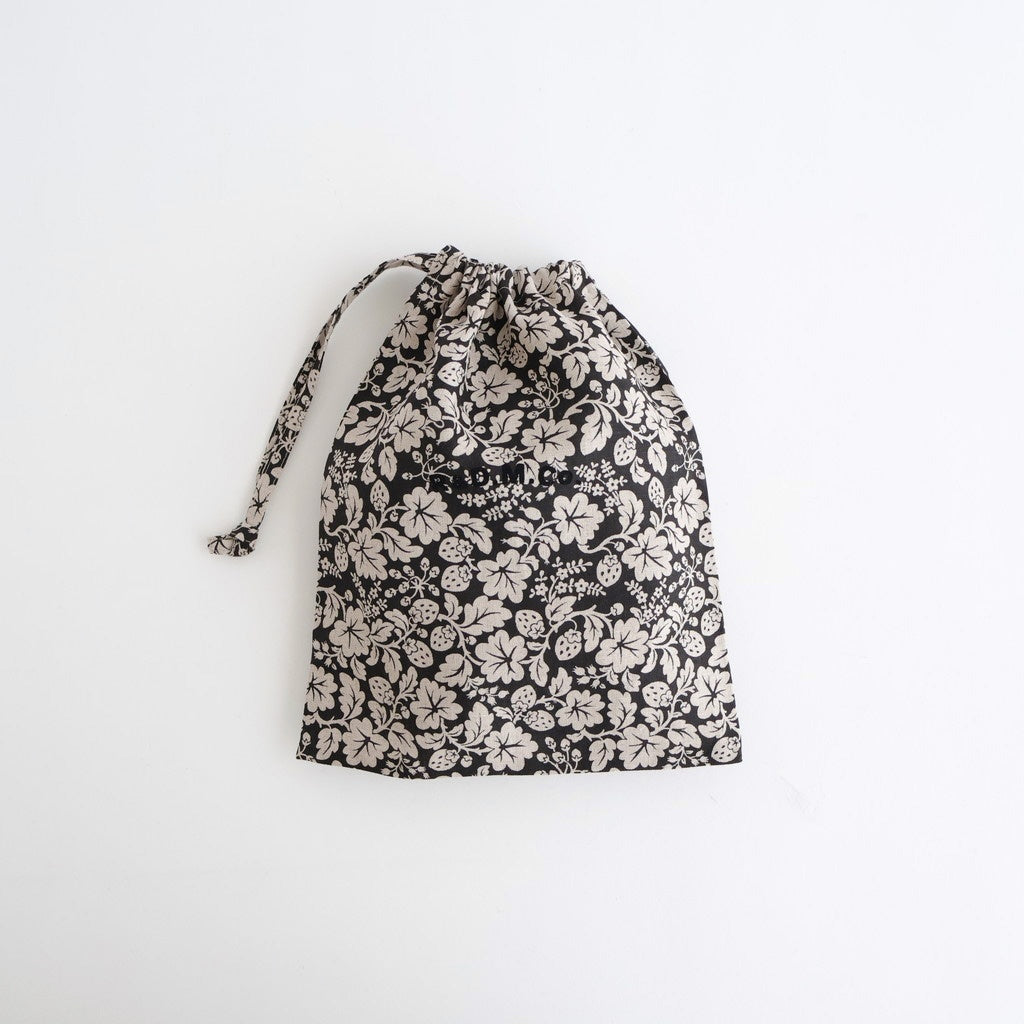 WILD BERRY DRAWSTRING BAG (S) #Flax [no.7768]