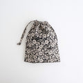 WILD BERRY DRAWSTRING BAG (S) #Flax [no.7768]