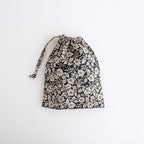 WILD BERRY DRAWSTRING BAG (S) #Flax [no.7768]