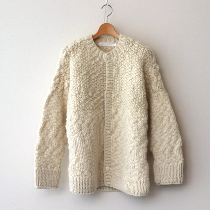 Knitted cardigan #ecru [TLF-125-kn003-hk]