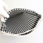 Drawstring bag #GINGHAM BLACK [TMB-1863H]