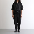 Fesca Linen Knit No Collared #Black [A232251TK766]