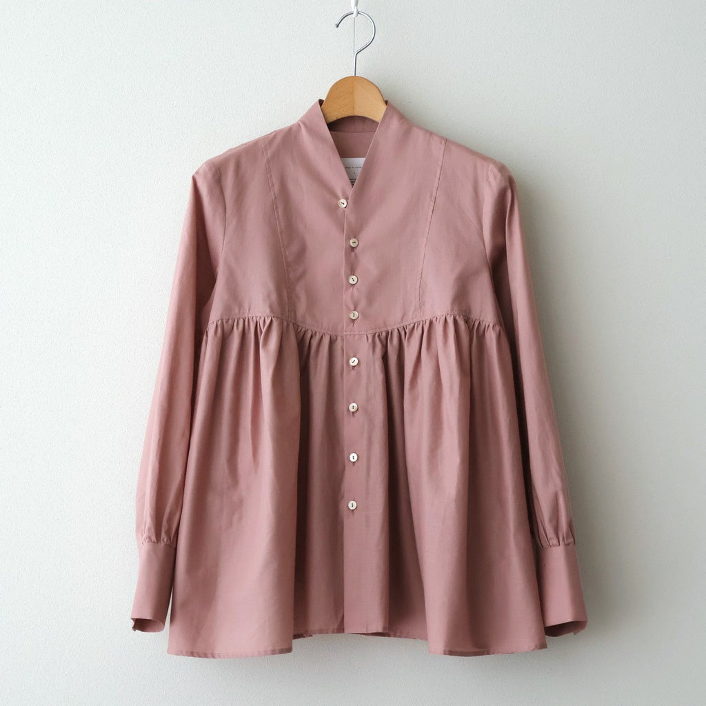 静寂の欠片 Funnel neck shirt #Smoky Pink [TLF-126-sh003-la]