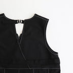woolly like stitch dress #black [1559-003]
