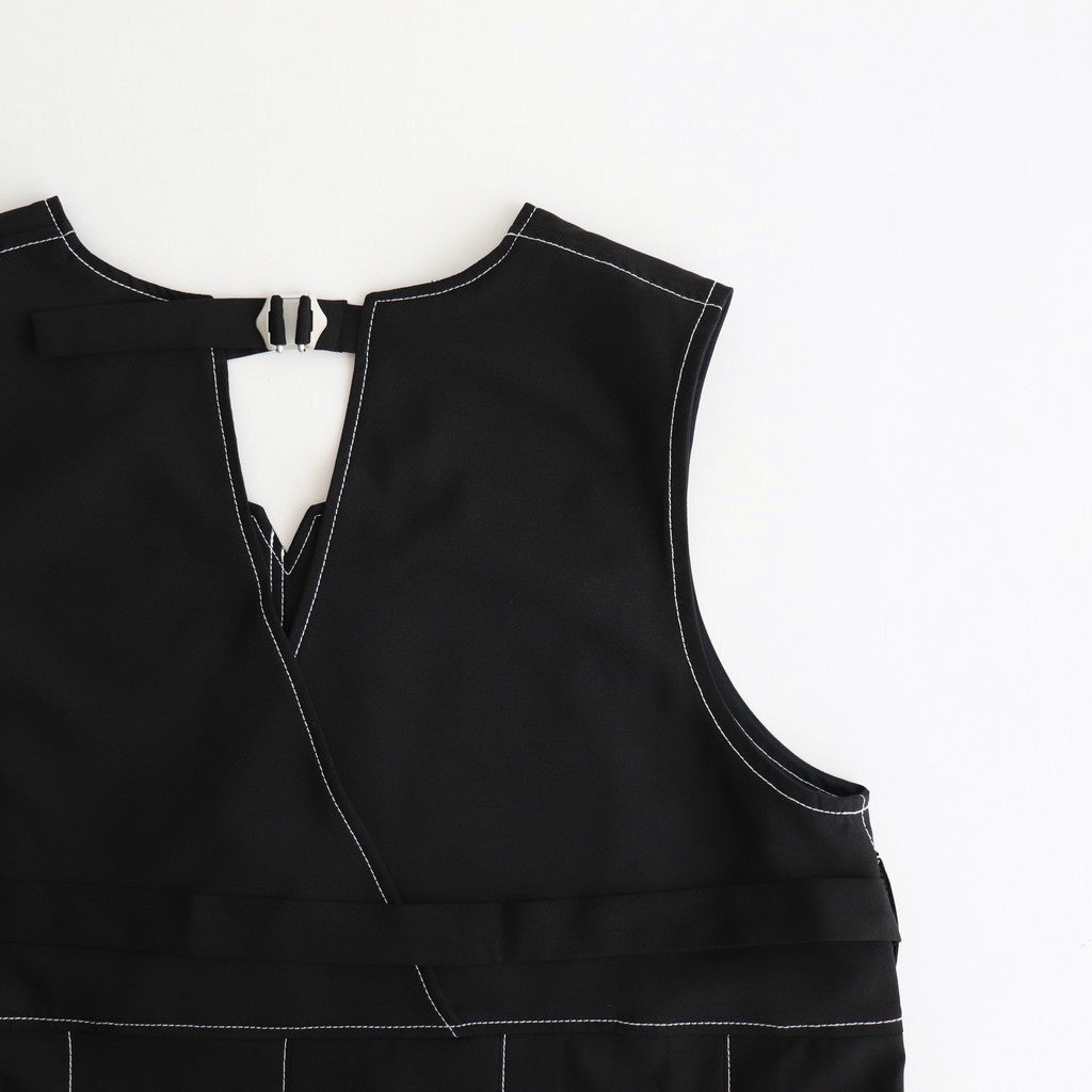 woolly like stitch dress #black [1559-003]