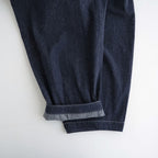 夜の散歩 Wide tapered trousers #Navy [26F-PT062-CSD]