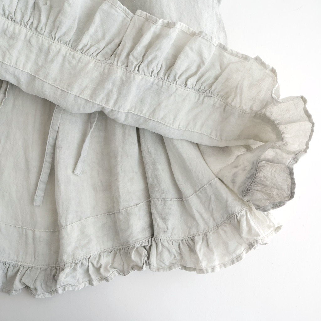 雲のウツロイ：Cache-coeur tunic #white powder×ink [11261-07507]