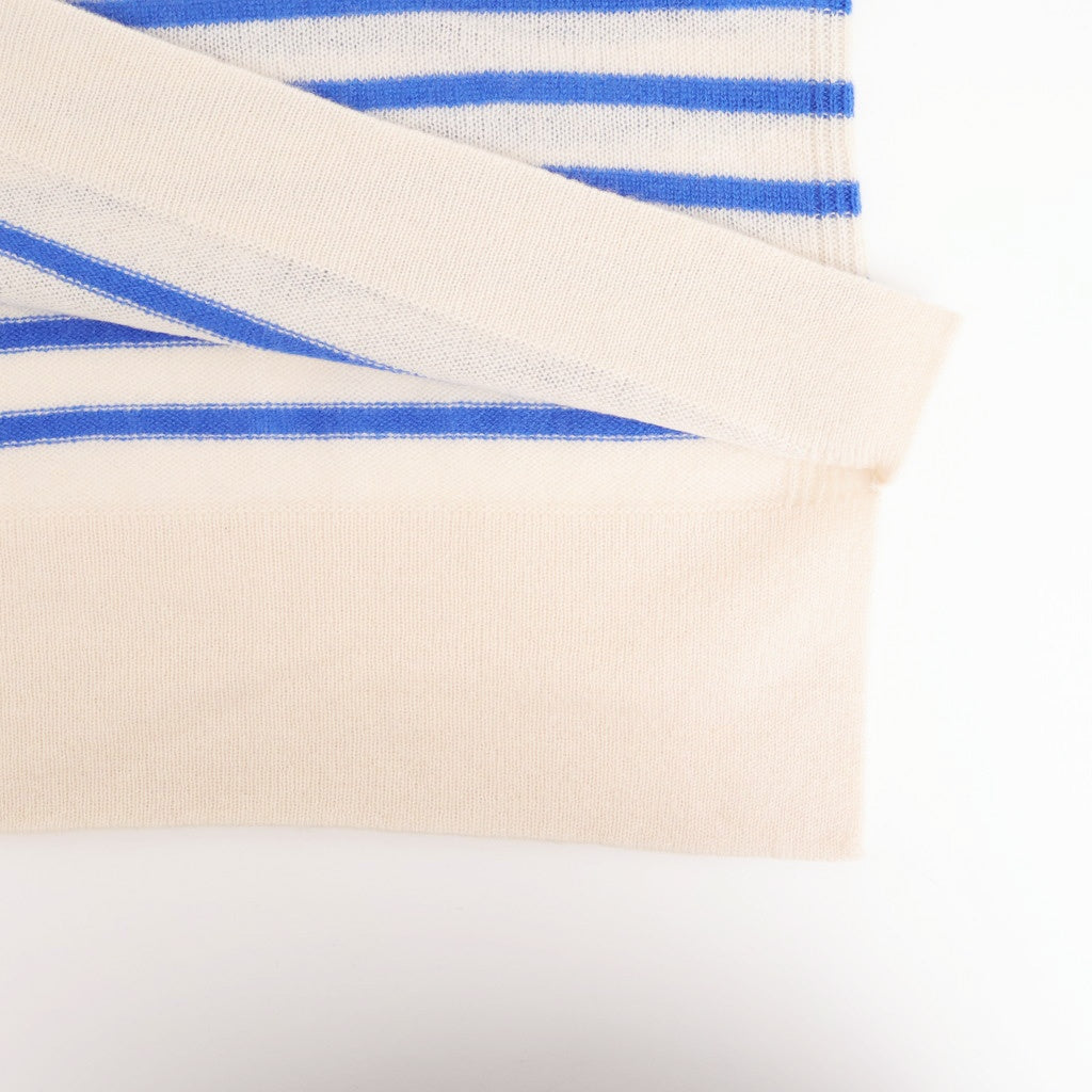 Basque pullover (sailor neck) #ivory×blue [mdm02-05]