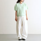 Kafusho Polo Knit #Pale green [261808]