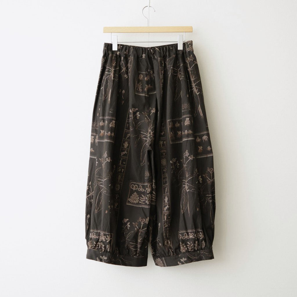 偶然の影：ズロースパンツ #dark brown×beige [13261-09413]