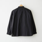 60s ORGANIC CAMBRIC WITH EMB BANDED COLLAR PINTUCK & EMB SHIRT #9900 BLACK [NMDS26521]